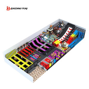 Taille personnalisée multifonctionnelle derniers <span class=keywords><strong>jeux</strong></span> <span class=keywords><strong>de</strong></span> parc <span class=keywords><strong>de</strong></span> <span class=keywords><strong>trampoline</strong></span> rectangulaires interactifs ensemble complet d'intérieur avec lit <span class=keywords><strong>de</strong></span> performance - Product Image 3