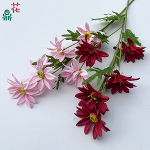 Crisantemos y girasoles de seda hechos a mano, realistas, para decoración de bodas y hogar - Product Image 3