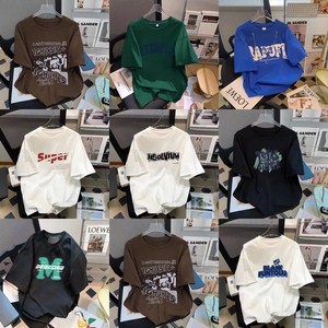 T-shirts d'Été Décontractés à Manches Courtes Tricotés Tendance pour <span class=keywords><strong>Femme</strong></span> 2025, <span class=keywords><strong>Prix</strong></span> de Gros 1 Yuan pour Articles de Rue - Product Image 3