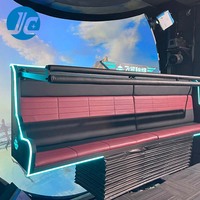 Simulateur de vol en réalité virtuelle JC Dome Cinema avec écran LED à taux de rafraîchissement élevé 3840Hz, diamètre personnalisable, fauteuil de cinéma