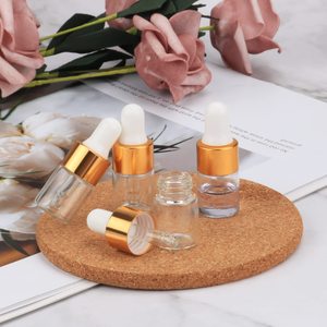Nhỏ mỹ phẩm chứa chất lỏng <span class=keywords><strong>1ml</strong></span> 2ml 3ml 5ml rõ ràng lọ thủy tinh vàng Pipette Mini Tinh dầu chăm sóc da huyết thanh Thuốc nhỏ mắt - Product Image 3