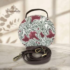 Handcrafted Floral Mini <b>Backpack</b> Bag Cotton Convertible Crossbody Sling <b>Purse</b> Small Travel Bag Bulk Export India - Product Image 4