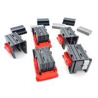 1-1718484-2 Carcasa de Conector Automotriz de 40 Pines, Adaptador Rectangular Hembra, Contacto de Cobre, Material de Nylon para Ensamblaje de Arnés PCB