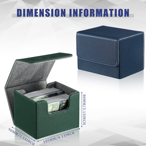 Boîtes de cartes Offre Spéciale avec boîtier de cartes à collectionner horizontal à verrouillage magnétique Boîte de cartes à collectionner personnalisée pour UG/<span class=keywords><strong>Magic</strong></span>/Yugioh/TCG - Product Image 5