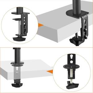 Support pour écran d'ordinateur de 13 à 27 pouces, avec double bras entièrement réglable, 22lbs - Product Image 4