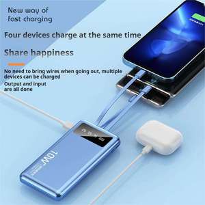 Xách tay Slim ngân hàng điện 10000mAh 20000mAh LED hiển thị kỹ thuật số USB C đầu ra Powerbank làm việc với tất cả các điện thoại di động - Product Image 3