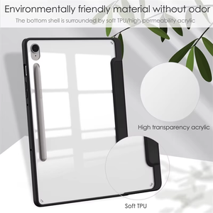 Funda Protectora Acrílica con Soporte para Lápiz para Tablet TAB S10 FE y S10 Plus, Compatible con <span class=keywords><strong>Samsung</strong></span> <span class=keywords><strong>A8</strong></span>, A9, A9+, S8, S8+, S9, S9 FE, S6 Lite - Product Image 5