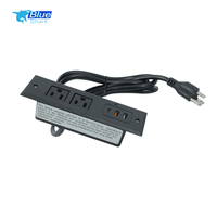 Enchufe de Escritorio Tipo C PD3.0 con Certificación ETL de EE. UU., Regleta Empotrada con Material ABS para Uso Industrial, Carga Rápida de 20W