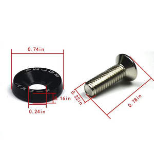 10pcs Kit Baut Dekorasi Mesin Mobil Aluminium Multi-Warna Pengikat untuk Sebagian Besar Kendaraan Pengganti Aksesoris Interior <span class=keywords><strong>Fender</strong></span> Bumper - Product Image 2
