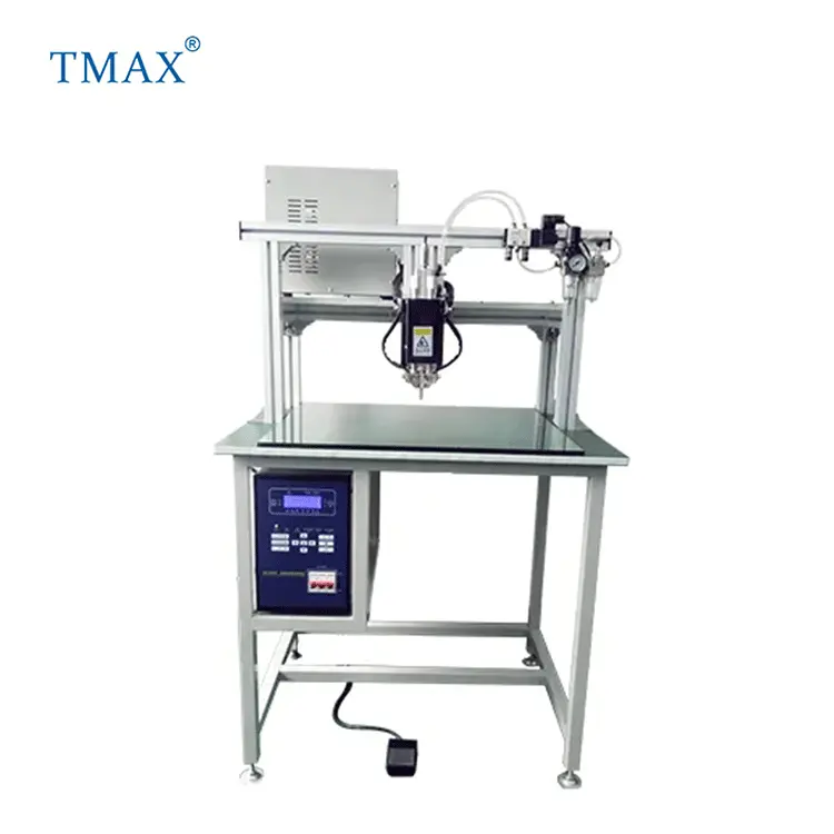TMAX marka Lab 18650/26650/32650 AC darbe nokta kaynak makinesi/kaynakçı silindirik pil paketi montaj EV araba için pil