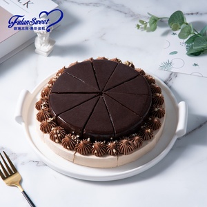 Tartas <span class=keywords><strong>de</strong></span> queso <span class=keywords><strong>de</strong></span> chocolate congelado Mille-Feuille Chocolate negro Filbert avellana pastelería postres aperitivos congelados entrega rápida - Product Image 3