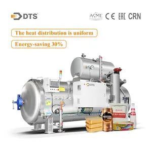 레토트 가능 파우치 치킨용 스팀 가열 산업용 물 스프레이 오토클레이브 살균기