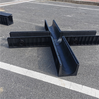 Caniveaux en HDPE pour extérieur, drains de sol en plastique pour garage, canaux de drainage, système de drainage des caniveaux