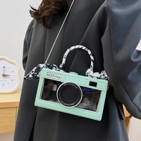 Sac photo transparent personnalisé, tendance et élégant, sac boîte de style occidental pour filles, sac fourre-tout décontracté polyvalent avec chaînes