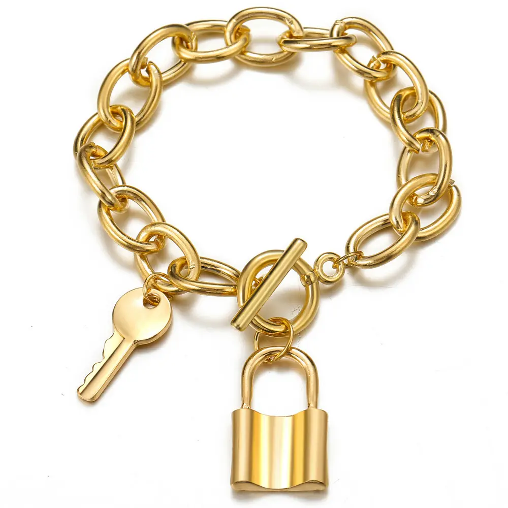 2021 vendita calda lega braccialetto di fascino-gioielli braccialetto chiave-regalo perfetto per le donne