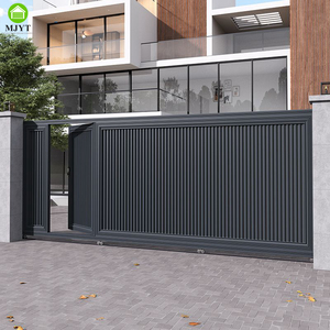 Tùy chỉnh nhôm vườn tự động Cổng An Ninh trượt cửa chính thiết kế cổng - Product Image 2