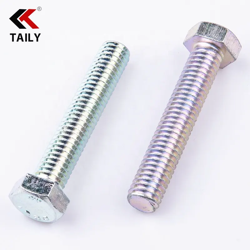 Taily High Strength Fasteners Grade 8.8 Hex Head Tapping Thread Furniture Hex Lag Wood Screw
