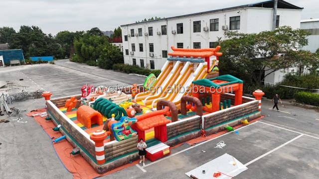 Simple Obstacle Giant Inflatable Obstacle Chinese Style Inflatable Fun City for ...