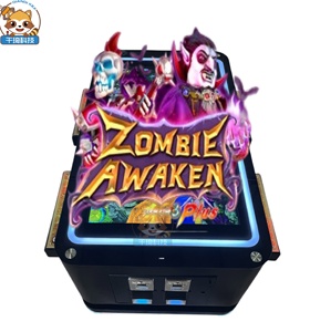 4-chỗ ngồi Arcade cá Hunter bảng trò chơi với LCD 4-người chơi đứng cho Đồng Xu <span class=keywords><strong>Pusher</strong></span> câu cá máy Tiếng Anh ngôn ngữ vật liệu kim loại - Product Image 5