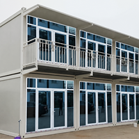 Maison conteneur préfabriquée de 20 pieds, modulaire, portable, pour bureau sur chantier, logement pour travailleurs