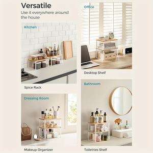 Scaffale Pieghevole in Metallo e <span class=keywords><strong>Legno</strong></span> per Cucina, Organizzatore per <span class=keywords><strong>Spezie</strong></span> con Design Personalizzato per lo Stoccaggio - Product Image 6