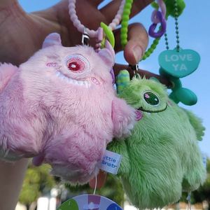 Cute <b>Small</b> Monster Keychain Car Hanging Pendant Plush Eco-friendly Toy Doll Blind <b>Box</b> <b>Gift</b> Women Household Sundries Product - Product Image 3