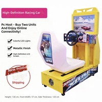 Machine de jeu d'arcade de course automobile HD Outrun à monnayeur pour enfants de 6 ans, simulateur de conduite vidéo pour enfants, jeu d'amusement en anglais