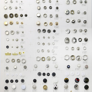 Nút bấm mạ hợp kim kẽm có logo tùy chỉnh, mặt phẳng, không cần may, có thể giặt được, dùng cho ví, túi xách, quần áo - Product Image 1