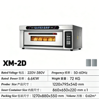 Four à infrarouge numérique intelligent à 6 brûleurs, 1 niveau, 2 plateaux, avec lampe intérieure et thermostat automatique, idéal pour la pâtisserie et les boulangeries