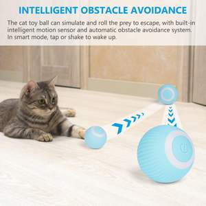 Jouets interactifs formation auto-mobile cataire jouets pour chat électrique balle pour animaux de compagnie automatique boule roulante jouets intelligents pour chat - Product Image 2