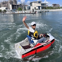 Mini bateau électrique monoplace de style influenceur pour l'extérieur, jet ski adulte, bateau rapide, planche de surf motorisée en matériau EPP