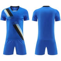 Maillot de football vierge personnalisable avec logo, 100 % polyester, léger, séchage rapide, respirant, uniforme de football imprimé par transfert thermique, nouveauté