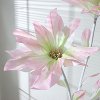 Grandes fleurs artificielles géantes en tissu européen, décoration durable pour mariage, Noël, Pâques, extérieur