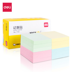 Deli Sticky Notes 7155 100 Sheets Colorful Memo Pads For Office And School Use - Product Image 1