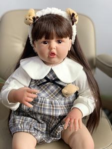 ผ้าเปลี่ยนแสร้งทำเป็นเกมน่ารักตุ๊กตาที่ถูกต้องทางกายวิภาคทารกเกิดใหม่ที่สมจริง3D ตุ๊กตาผิวสำหรับเด็ก - Product Image 4