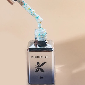Esmalte de uñas en <span class=keywords><strong>gel</strong></span> <span class=keywords><strong>Fantasy</strong></span> Glitter White <span class=keywords><strong>Gel</strong></span> grueso Vernis 15ML Nueva base de goma UV Barniz de manicura LED semipermanente para arte de uñas - Product Image 5
