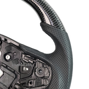 Volante de Fibra de Carbono Negro para Toyota Supra 2016 2018 <span class=keywords><strong>2022</strong></span> 2024, Personalizado para Supra con Cuero Perforado, Gran Venta - Product Image 2