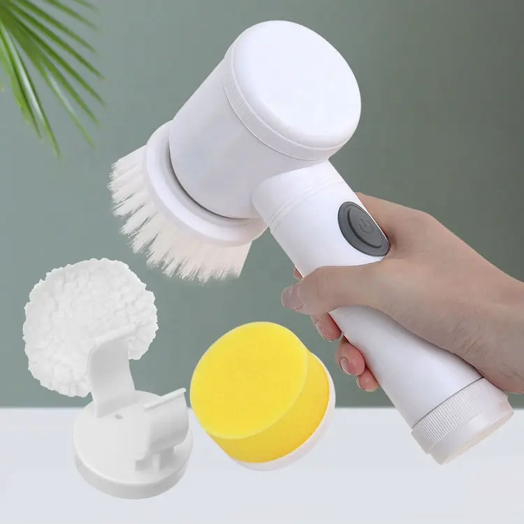 Multi-function Electric Brush Cleaner 5 in 1 Bathroom Sink Kitchen Window Car Electric Rotating Cleaning Brush