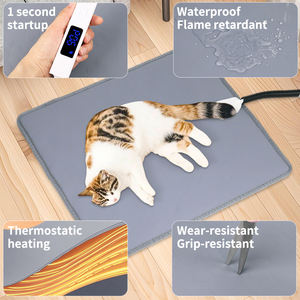 Almohadilla térmica para mascotas, alfombrillas térmicas eléctricas de silicona para interiores, para gatos y perros - Product Image 3