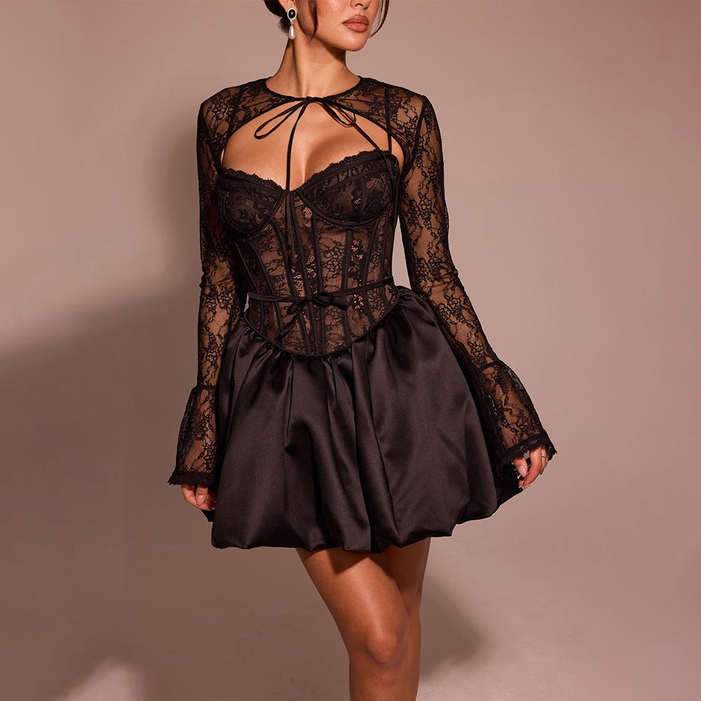 Order Online Black Lace Dress 10k+ | Alibaba.com