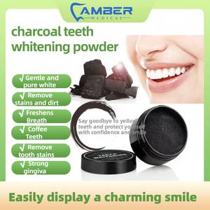 Polvere sbiancante per denti di vendita a caldo in polvere sbiancante per denti naturali menta attiva carbone nero denti sbiancamento in polvere - Product Image 2
