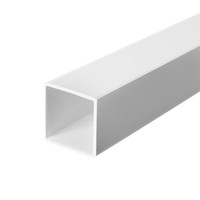 Tube carré en PVC, profilé carré, indéformable, résistant à l'usure, ignifuge, robuste, pour la construction