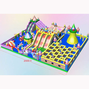 Funland <span class=keywords><strong>gonflable</strong></span> personnalisable <span class=keywords><strong>professionnel</strong></span> Combo Jumping Park terrain de jeu plein d'entrain <span class=keywords><strong>château</strong></span> amusant pour jouer - Product Image 5