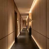 Panneaux muraux en fibre de charbon de bambou écologiques et imperméables, design moderne pour commerce, sous-sol, hôtel