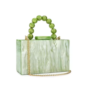 Colorful luxury brand acrylic handbag, marble evening <b>dress</b> <b>bag</b>, women's wallet, wedding <b>bag</b> - Product Image 3