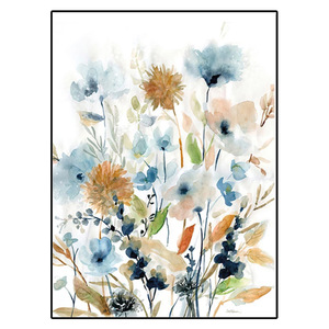 Décoration d'intérieur, style aquarelle, <span class=keywords><strong>fleurs</strong></span>, feuilles, affiches botaniques, impressions sur toile, peinture murale - Product Image 6