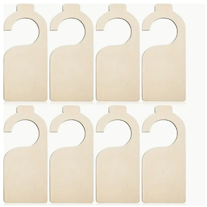 Porta DIY personalizzata appeso in legno bianco per bambini divisore eco-friendly Basswood pino per Boho vivaio - Product Image 6