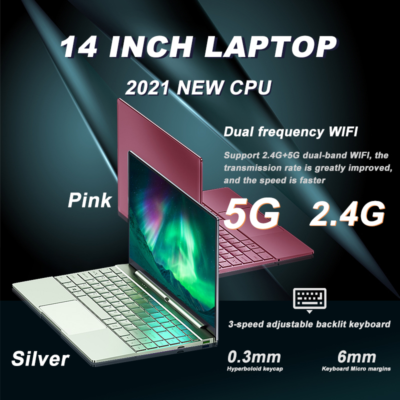 14inch Quad core N5095 Up to 2.9GHz DDR4 12GB IPS Alloy Design Win 10 64bit Cheapest students Education oem computer Laptops