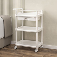 Chariot de rangement sur pied avec tiroirs pour outils de beauté, salon de beauté, extension de cils, équipement de salon, spa, clinique esthétique et soins du visage