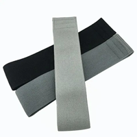 Bandes de Résistance Élastiques en Tissu Polyester Lourd Antidérapantes pour Entraînement Fitness, Squat, Yoga, Anneau de Yoga, Bande de Résistance Tricotée, Ensemble de 3 Theraband